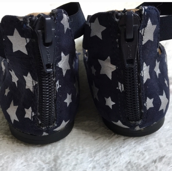Cat & Jack like new dark blue Silver Stars slip on - Picture 7 of 11